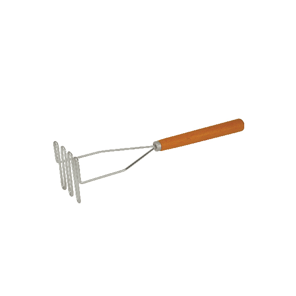 POTATO MASHER-WOOD HANDLE 300mm