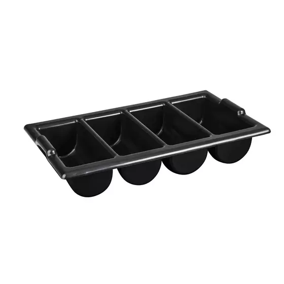Cutlery Box - 4 Comp Black