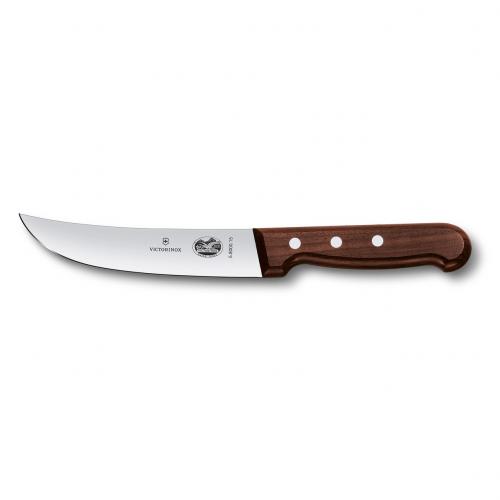 Vic. Skinning Knife15cm Narrow Blade - Wood 5.8000.15