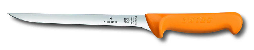 Vic. 20cm Swibo Fish Filleting Knife Flex Blade - Yellow 5.8450