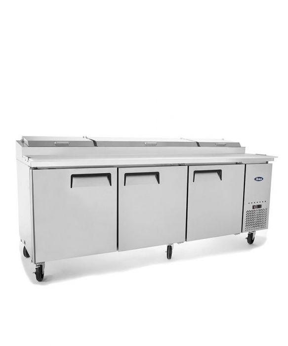 Atosa 3 Door Pizza Prep Table Refrigerator