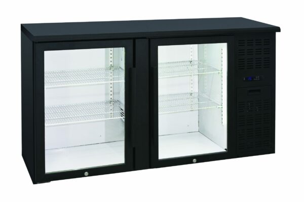 Anvil Back Bar 2 Glass Door Bar Fridge