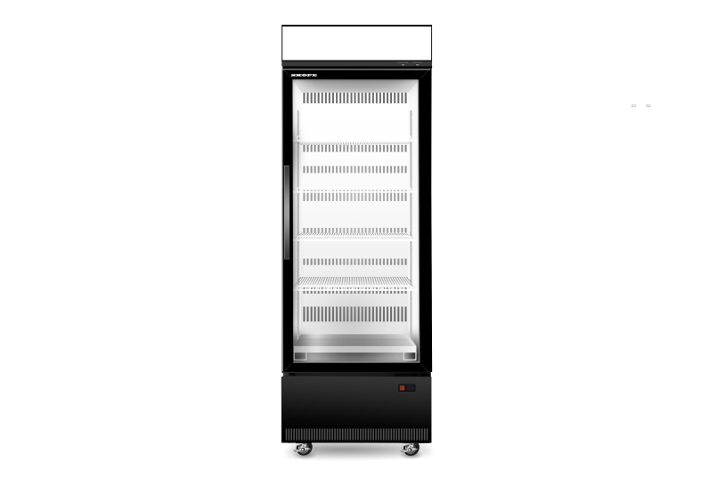 Skope Ezicore Single Door display Fridge Bottom Mount - Black