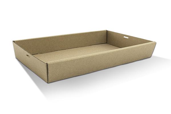 Brown Catering Tray Large H 50mm 100pc|ctn