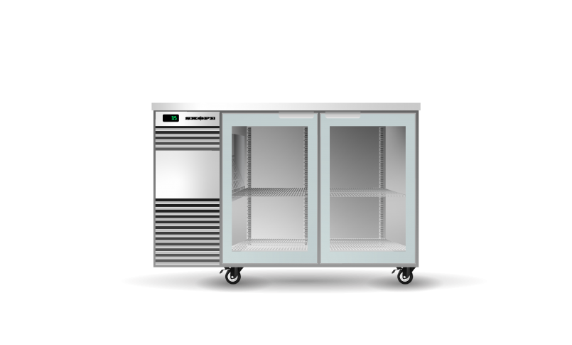 Skope Backbar 2 Door Display Black or White