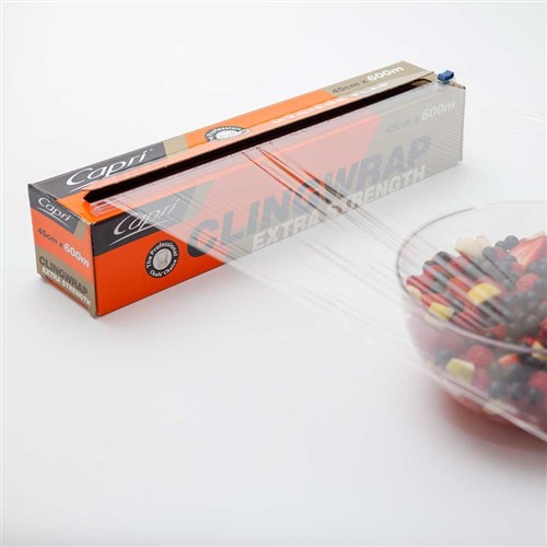 CLINGWRAP IN DISPENSER CLEAR 45CMX600M