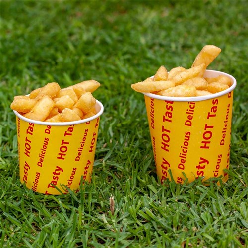 Chip Cup Tasty Hot Delicious Multi Colour Large 12oz Carton 1000