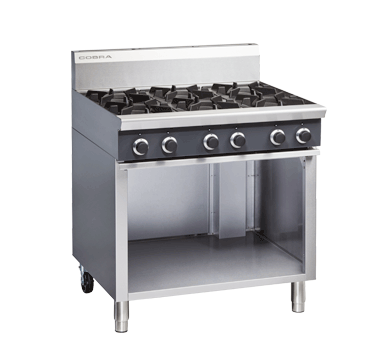 Cobra Gas Cooktop - 6 Burners Open Cabinet Base LPG