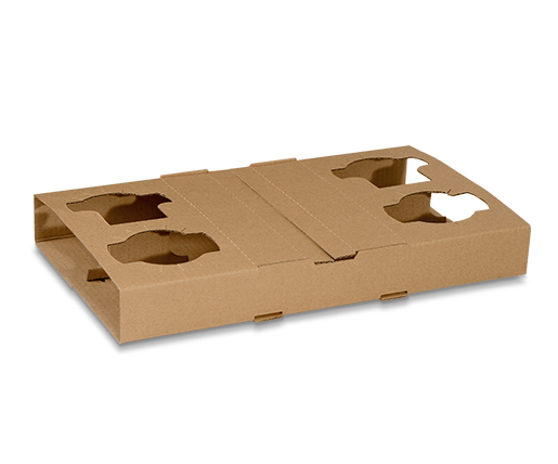 CORRUGATED 4 CELL CUP HOLDER 100|ctn