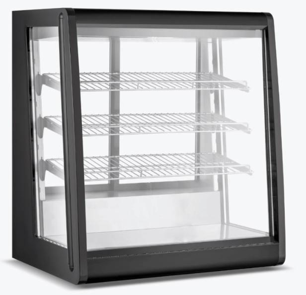 Bonvue 196L Countertop angle chilled display with 3 shelves 795x460x874