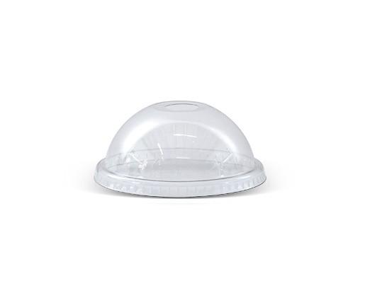 PET Dome Lid | Die-Cut Hole Carton of 1000