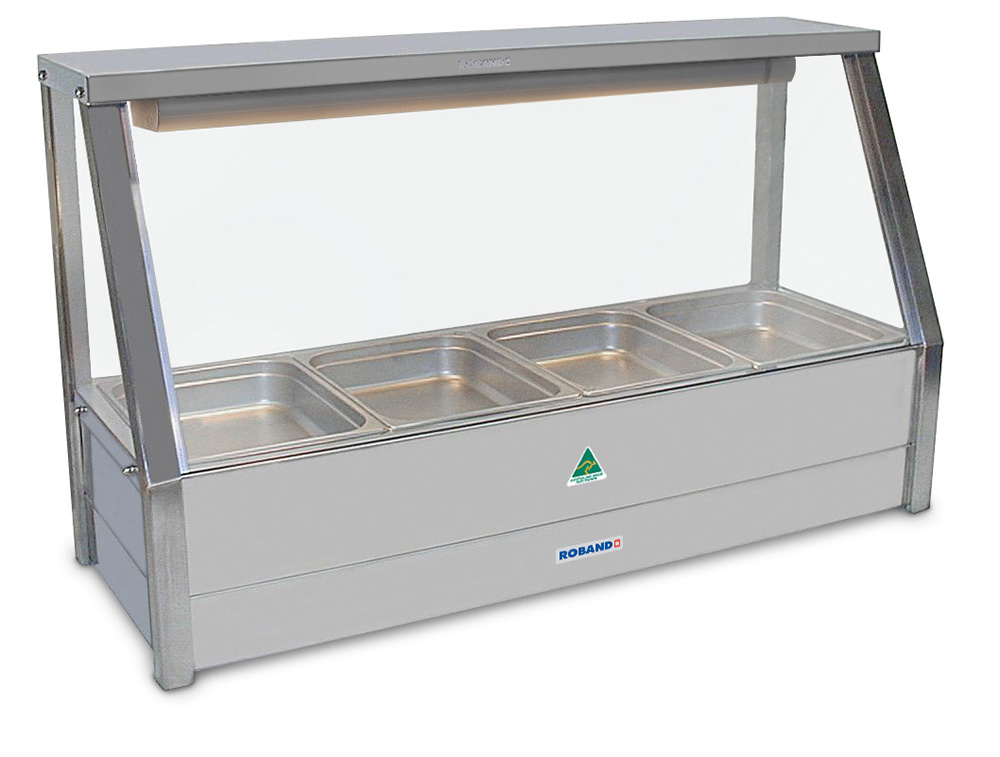 Roband single row straight glass Hot Foodbar 4 Mod