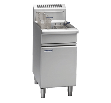 Waldorf gas operated heavy duty single pan two basket Fryer