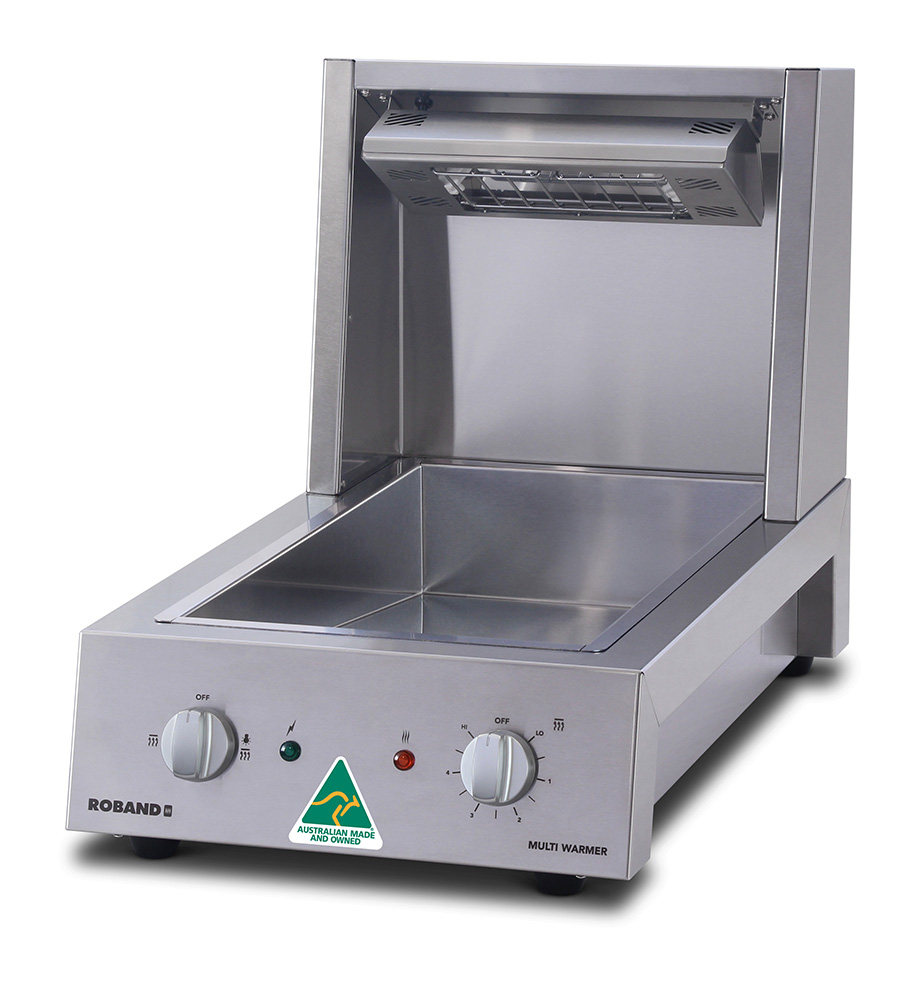 Roband Multi-function Chip Warmer with sloped tray for chips
