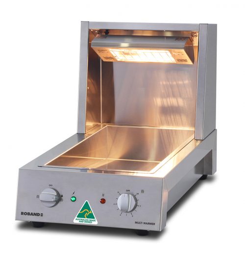 Roband Multi Function Chip Warmer with Sloped Tray ( Includes Free Chip Scoop)