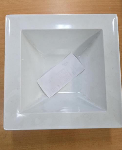 WIDE RIM SQUARE BOWL-250x250mm CLEARANCE