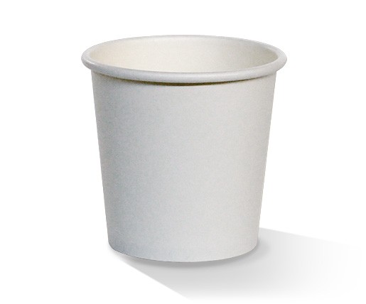 4 oz PE Coated SW Cup|Plain White Sleeve of 50