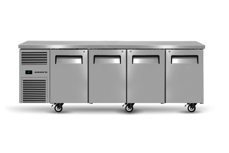 Skope Food Storage Under-Bench Fridge 4 Solid Door