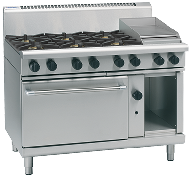 Waldorf 800S LPG Static Oven 6 Burner 300Griddle Range