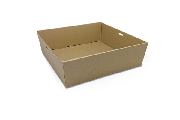 Square Catering Tray - Medium 250x250x80 Brown Carton of 100