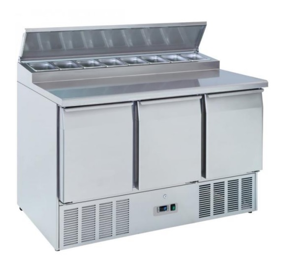 Saltas Sandwich Prep Fridge 3 Doors