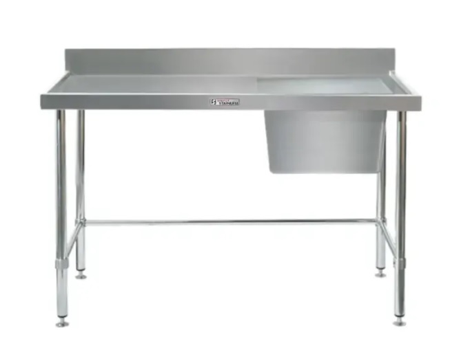 Simply Stainless Single Bowl Sink Bench 1500mm Long