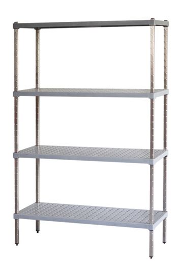 M-Span Shelving - Galvanised Posts 4 Tier 900x460x1800