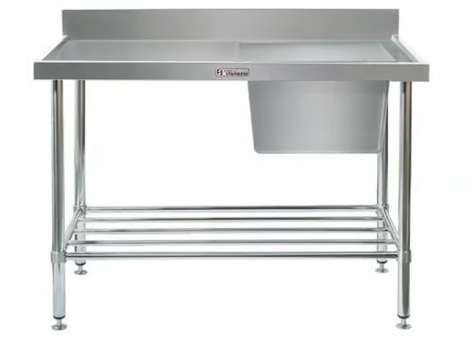 Simply Stainless Single Bowl Sink Bench 2100mm Long