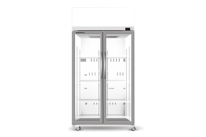 Skope Ezicore Double Door Display Fridge - White