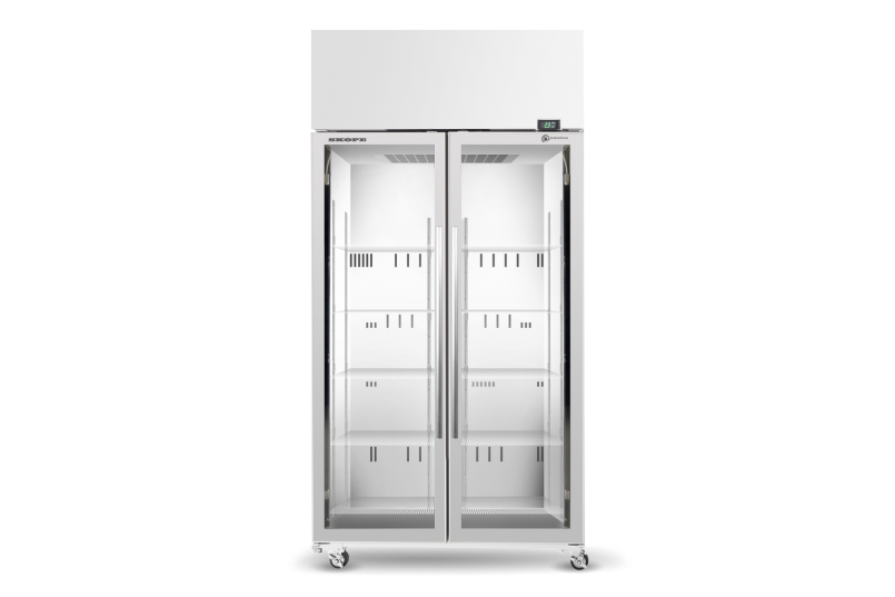 Skope Activecore 2 Door Chiller Upright Glass - White