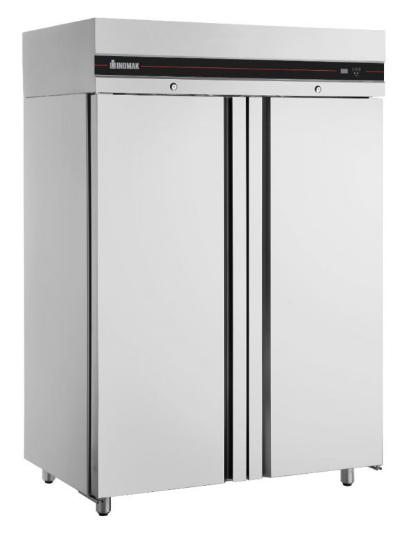 Inomak Double Solid Door Upright Fridge - 1432L