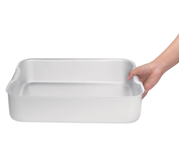 Vogue Aluminium Deep Roasting Pan 420mm Size: 100(H) x 420(L) x 305(W)mm