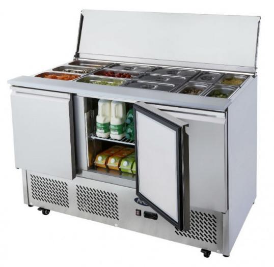 Atosa 3 Door Saladette Prep Refrigerator
