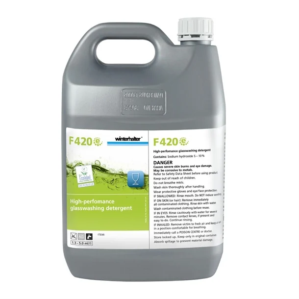 F420e Liquid Glass Washing detergent 2x5 ltr bottles