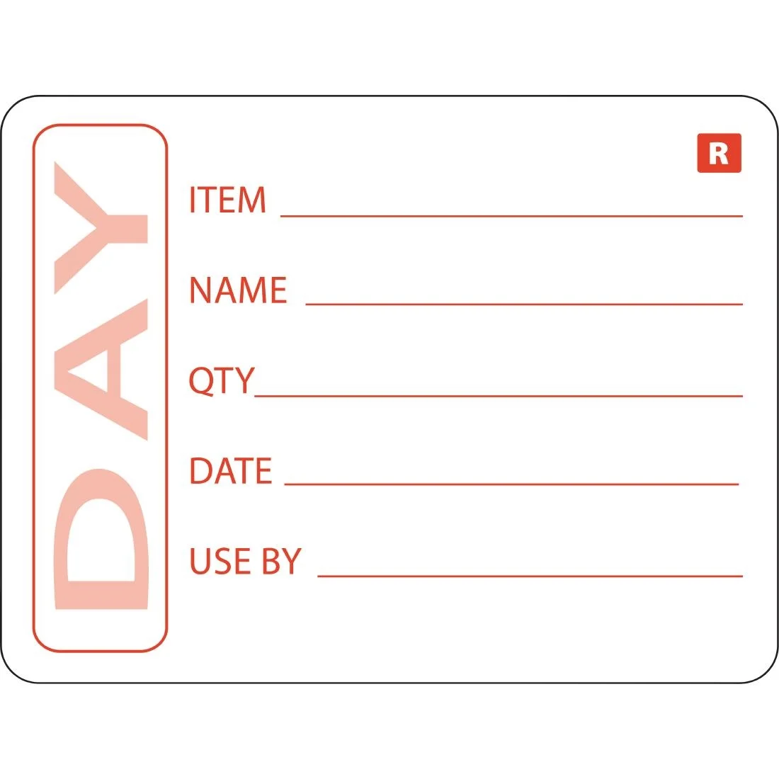 Vogue Prepped Product Removable Labels
