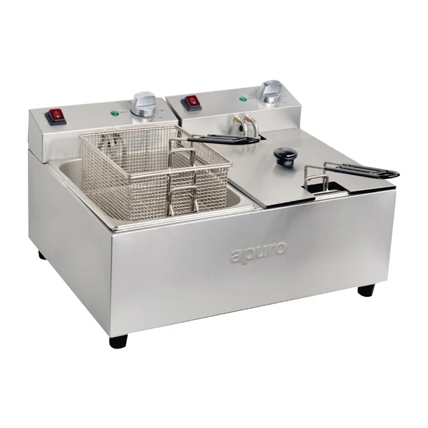 Apuro range APURO DOUBLE FRYER - 2X5LTR 2X2.2KW
